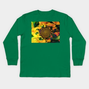 Daffodil Vortex Kids Long Sleeve T-Shirt